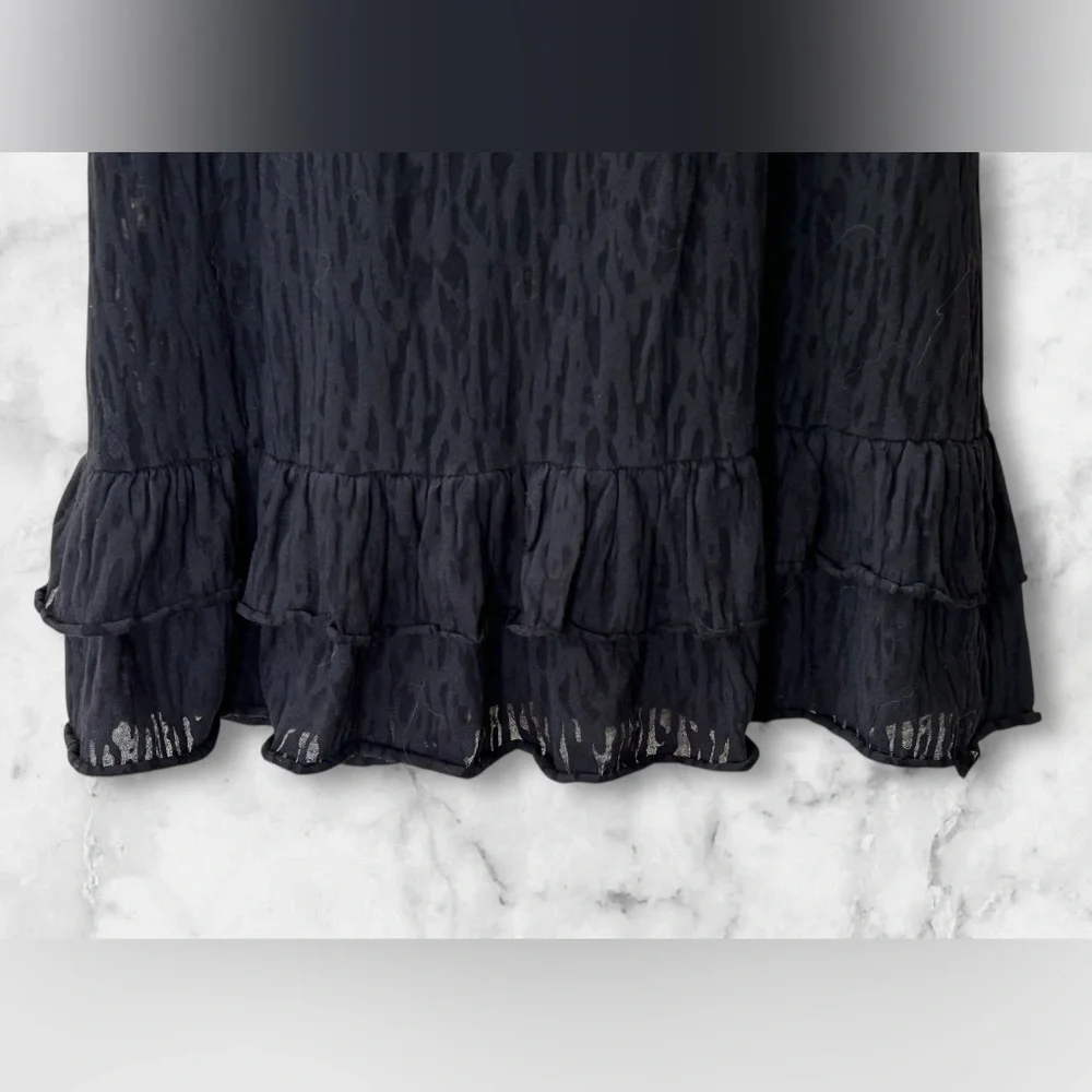 Body Glove Semi Sheer Burnout Ruffle Racerback Swim Cover Up Dress Tunic Size L - Picture 3 of 11